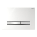 Cutout image of Geberit Sigma50 Square Chrome Dual Flush Plate